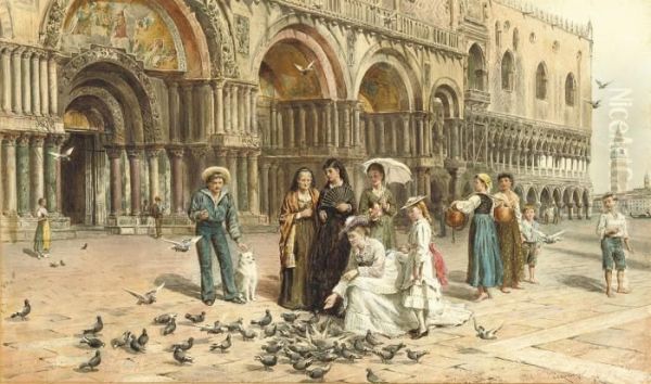 The Pigeons Of St Mark's, Venice, Italy - view 1