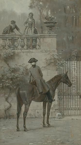 A Visitor At The Garden Gate - view 1
