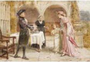 The Greeting by George Goodwin Kilburne