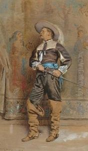 A Cavalier by George Goodwin Kilburne