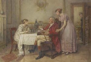 The Post Bag by George Goodwin Kilburne