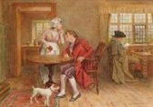 At The Tavern by George Goodwin Kilburne