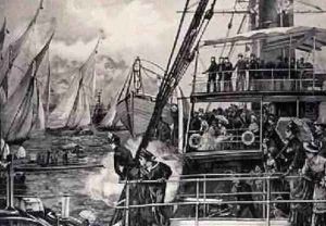 The Prince of Wales Starting the Jubilee Yacht Race, from The Illustrated London News, 25th June 1887