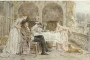 Afternoon Tea by George Goodwin Kilburne