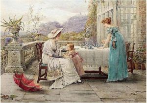 Afternoon Tea by George Goodwin Kilburne