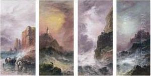 On The West Coast; La Corbiere Lighthouse, Jersey by S.L. Kilpack