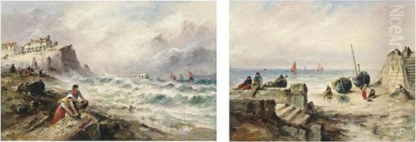 The Mussel Gatherers; And Unloading The Day's Catch - view 1