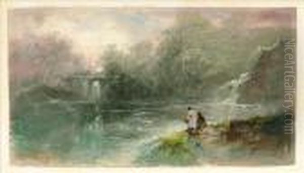 An Old Fountain At Howvault - view 1