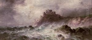 A Stormy Day, Gorey Castle A Stormy Day, Gorey Castle