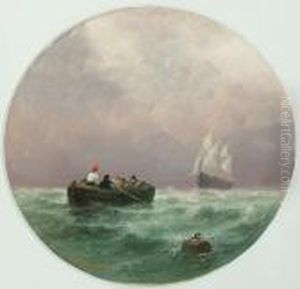 Fishing Boats In Choppy Seas by S.L. Kilpack