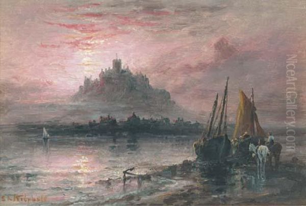 St Michael's Mount At Dusk - view 1
