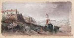 Unloading In A Storm; Boats On A Shore by S.L. Kilpack