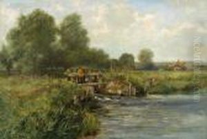 The River Thames At Pangbourne,berkshire