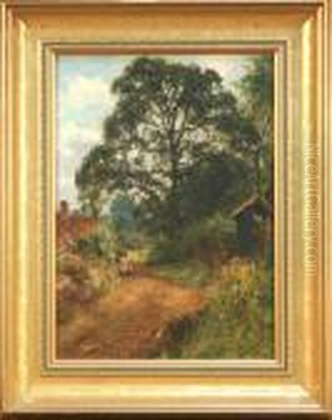 Mother And Child On A Country Road - view 1
