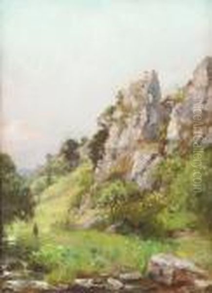 Felsenlandschaft Mit Jager - view 1