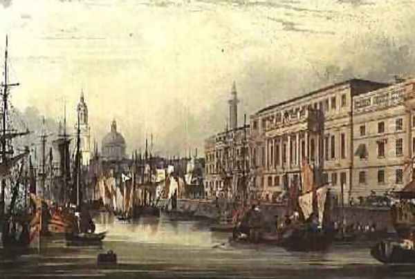 Custom House, E16, engraved by R. G. Reeve, 1828 - view 1