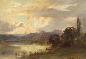 Storm Brewing Over A Lakeland Landscape