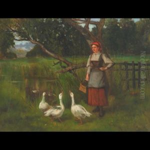 Goose Girl by Henry John Yeend King