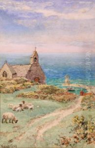 A Cliff-top Chapel by Henry John Yeend King
