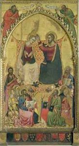 The Coronation of the Virgin with Saints and Prophets 1372 by Andrea & Jacopo Orcagna di Cione