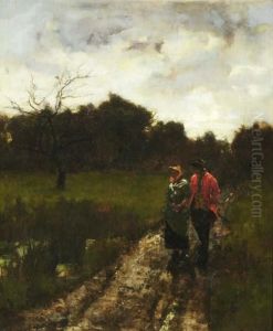 An Evening Stroll by Henry John Yeend King