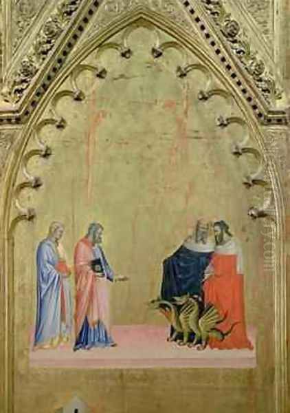 The Miracle of the Dragons from the Altarpiece of St Matthew and Scenes from his Life 1367-70 - view 1