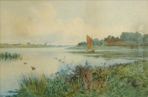 On The Norfolk Broads by Henry John Yeend King