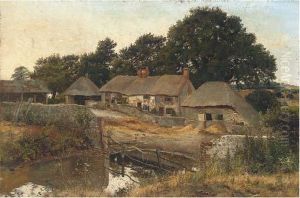 A Quiet Day On The Farm by Henry John Yeend King