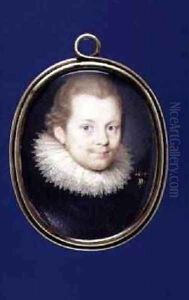 Portrait miniature of Sir Kenelm Digby 1600-65 1619 by Peter Oliver