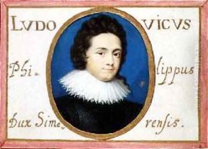Portrait of Ludwig Philip Duke of Simmeren 1611-55 by Peter Oliver