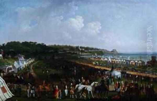 Race Meeting at Grouville Common, 1850 by Philip John Ouless