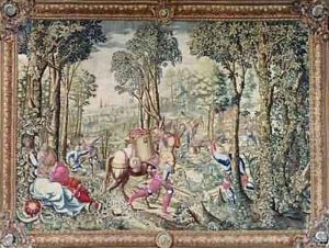 The Hunts of Maximilian Gemini The Stag Hunt the Assembly 2 by Orley, Bernard van
