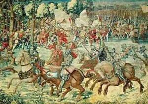 The Battle of Pavia The Advance of Charles V 1500-58 by Orley, Bernard van