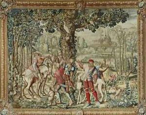 The Hunts of Maximilian Leo The Stag Hunt The Report by Orley, Bernard van