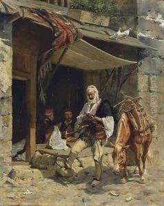 Ottoman Soldiers at Rest by Rudolf Otto Ritter von Ottenfeld