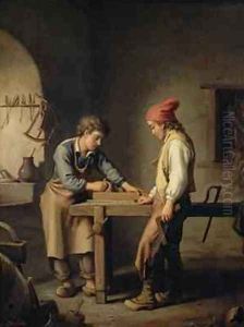 The Young Apprentice before 1903 by Edouard Amable Onslow