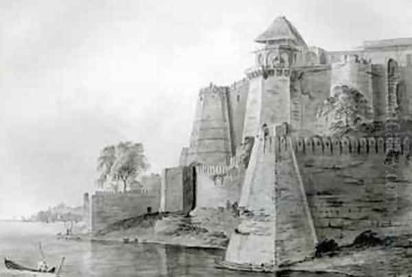 Fort on the Yamuna River India - view 1