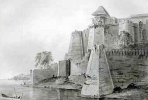 Fort on the Yamuna River India by William Orme