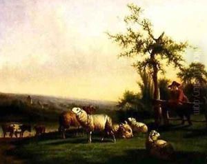 Pastoral Landscape with a Herd by Balthasar Paul Ommeganck