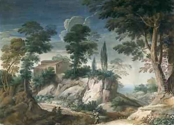 Landscape with Cypresses - view 1