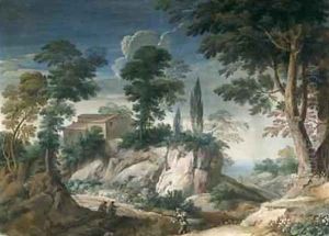 Landscape with Cypresses