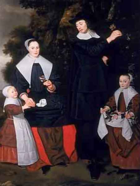 A Gentleman with his Wife and two Children - view 1