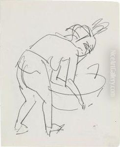 Woman Washing by Ernst Ludwig Kirchner