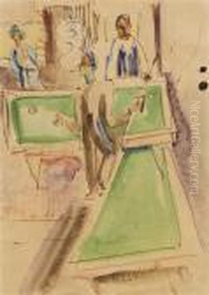Billiard Players - view 1