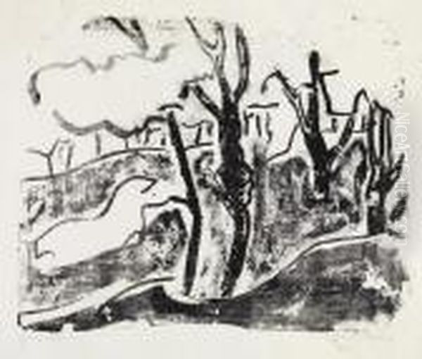 Bluhende Kirschbaume. - view 1