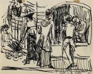 Strasenszene by Ernst Ludwig Kirchner