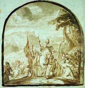 Claudius Civilis Leaving the Women and Children to go and Fight at Xanten, 1662