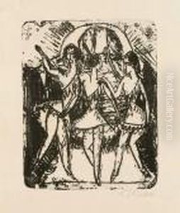 Dreitanzerinnen by Ernst Ludwig Kirchner