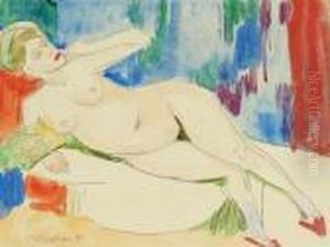 Liegender Akt by Ernst Ludwig Kirchner