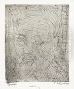 Kopf Bosshart by Ernst Ludwig Kirchner